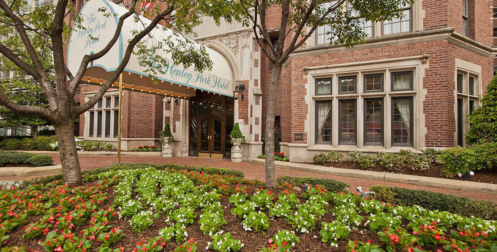 Discover the distinctive Tudor-style architectural and structural details of The Henley Park Hotel.